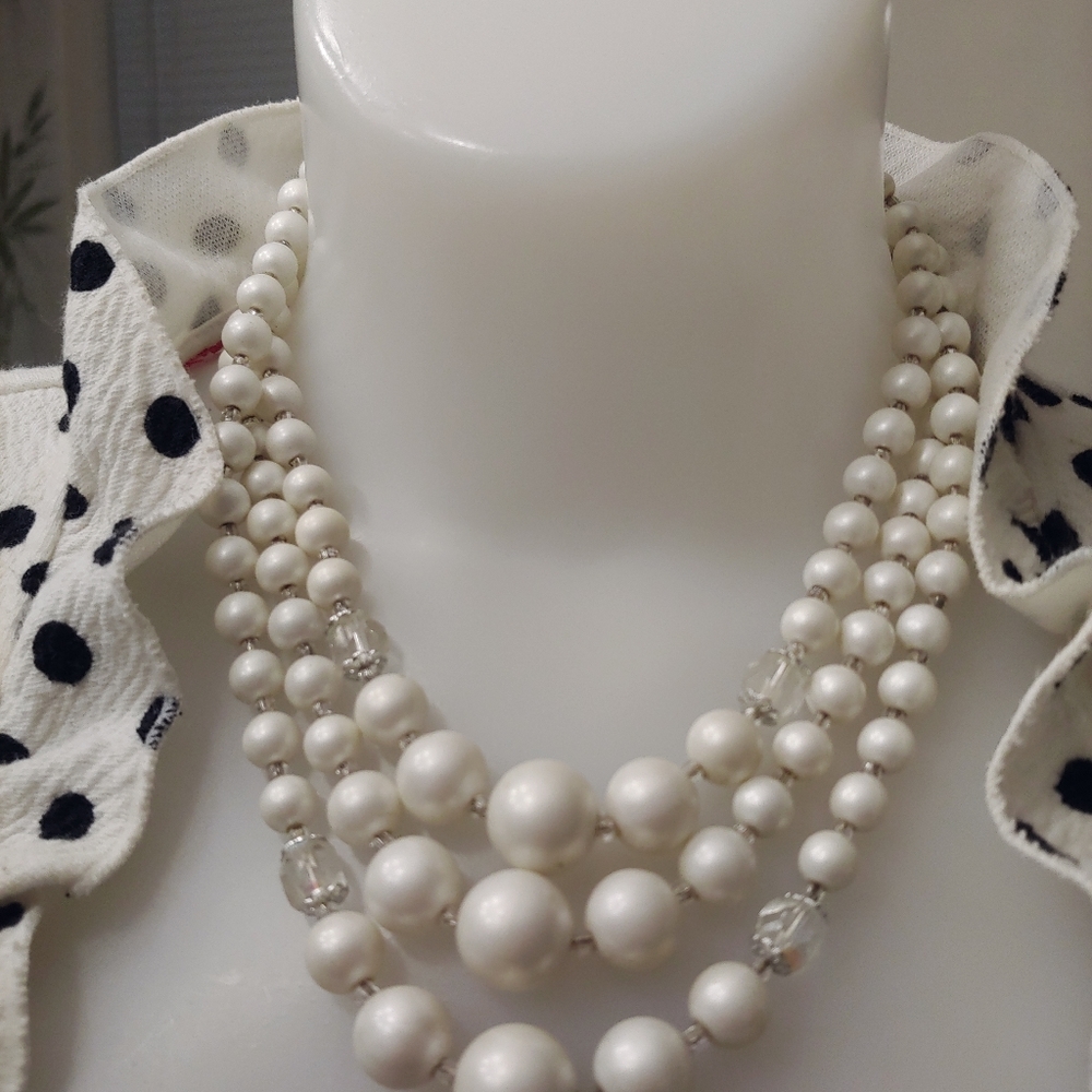 Vintage three strand Necklace